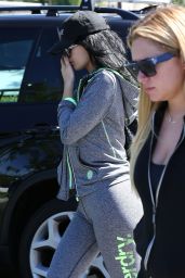 Kylie Jenner Booty in Leggings - Laving a Gym in Calabasas, September 2015