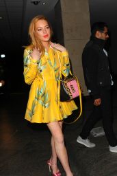 Lindsay Lohan Leaving Wonderland Magazine