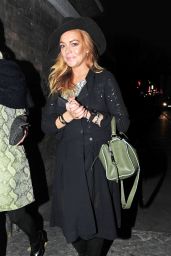Lindsay Lohan Night Out Style - London, September 2015