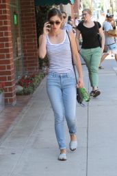 Lizzy Caplan Street Style - Out in Beverly Hills, September 2015
