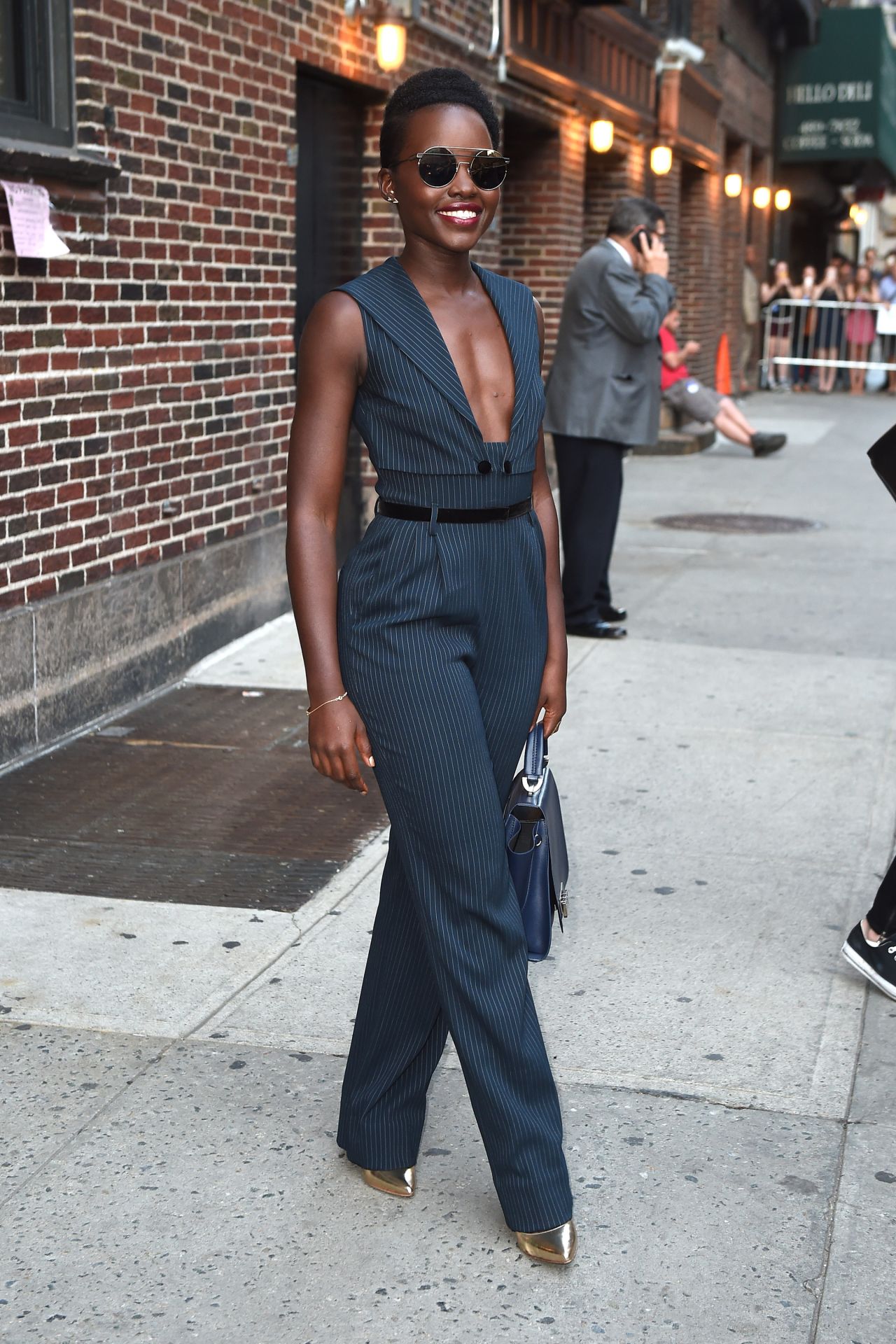 Lupita Nyongo - Leaves the Late Show with Stephen Colbert in NYC ...