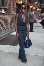 Lupita Nyongo - Leaves the Late Show with Stephen Colbert in NYC, September 2015