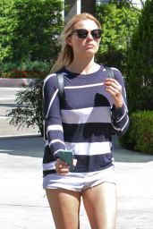 Margot Robbie Leggy in Shorts - Out in Los Angeles, September 2015