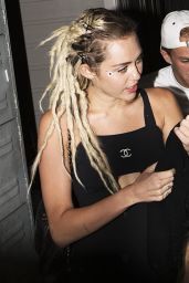 Miley Cyrus - Heading to 1OAK Nightclub in West Hollywood, September 2015