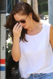 Minka Kelly in RIpped Jeans - Beverly Hills, September 2015