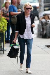 Naomi Watts Street Style - Out With Her Mom in New York City, September 2015