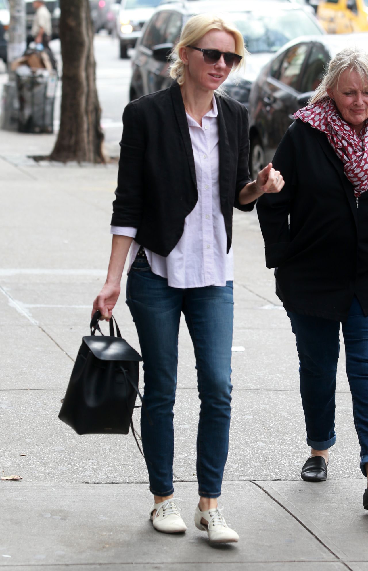 Naomi Watts Street Style - Out With Her Mom in New York City, September ...