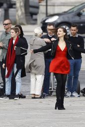Natalie Portman - Filiming a Dior ad in Paris, September 2015