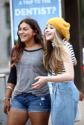 Olivia Holt & Sabrina Carpenter - Shopping in Manhattan, September 2015
