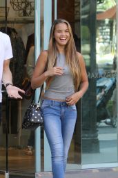 Paris Berelc in Jeans - Out  in Glendale, September 2015
