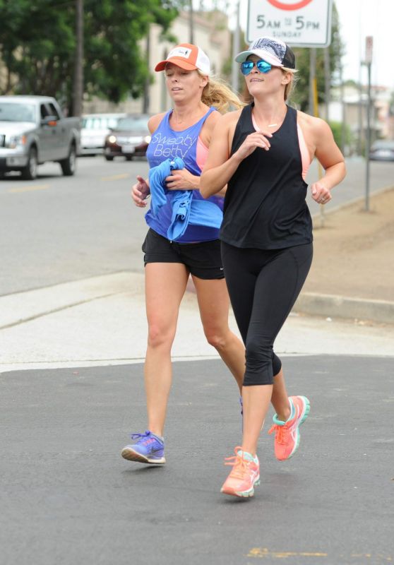 Reese Witherspoon - Morning Run in Brentwood, September 2015