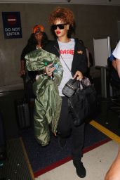 Rihanna Airport Style - Arriving at LAX Airport, September 2015