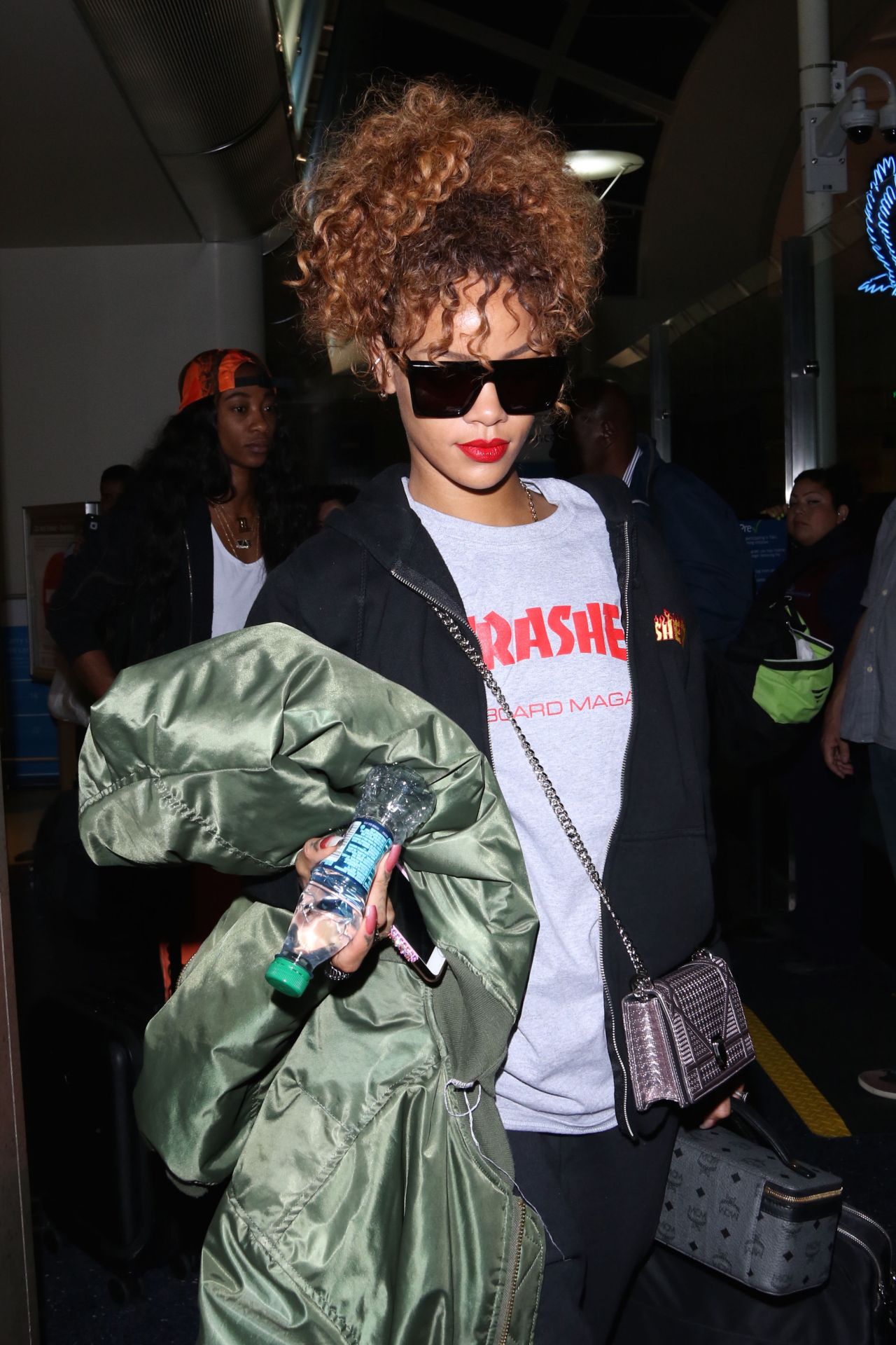 Rihanna Airport Style - Arriving at LAX Airport, September 2015 ...
