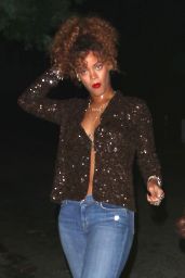 Rihanna in Jeans - Night Out in LA, September 2015