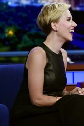 Scarlett Johansson Appeared on The Late Show With Stephen Colbert, September 2015