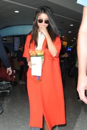 Selena Gomez at Heathrow Airport in London, September 2015