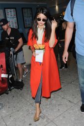 Selena Gomez at Heathrow Airport in London, September 2015