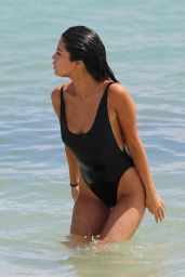 Selena Gomez Hot in Swinmuit at Miami Beach, September 2015