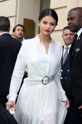 Selena Gomez Leaving Her Hotel in Paris, September 2015