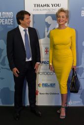 Sharon Stone Presents the Pilosio Building Peace Award 2015 in Milan