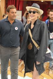 Sharon Stone Visits the Save The Children Expo Pavilion in Milan - September 2015