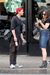 Sophie Simmons Booty in Skirt, Out and About NYC, September 2015