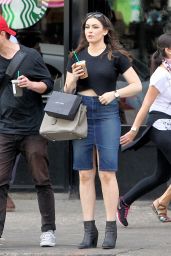 Sophie Simmons Booty in Skirt, Out and About NYC, September 2015