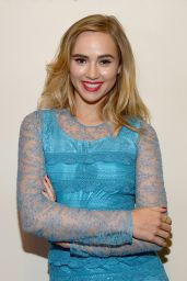 Suki Waterhouse at a Burberry Make Up Launch in New York City