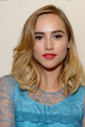 Suki Waterhouse at a Burberry Make Up Launch in New York City