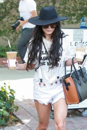 Vanessa Hudgens in RIpped Shorts - Out and About in West Hollywood, September 2015