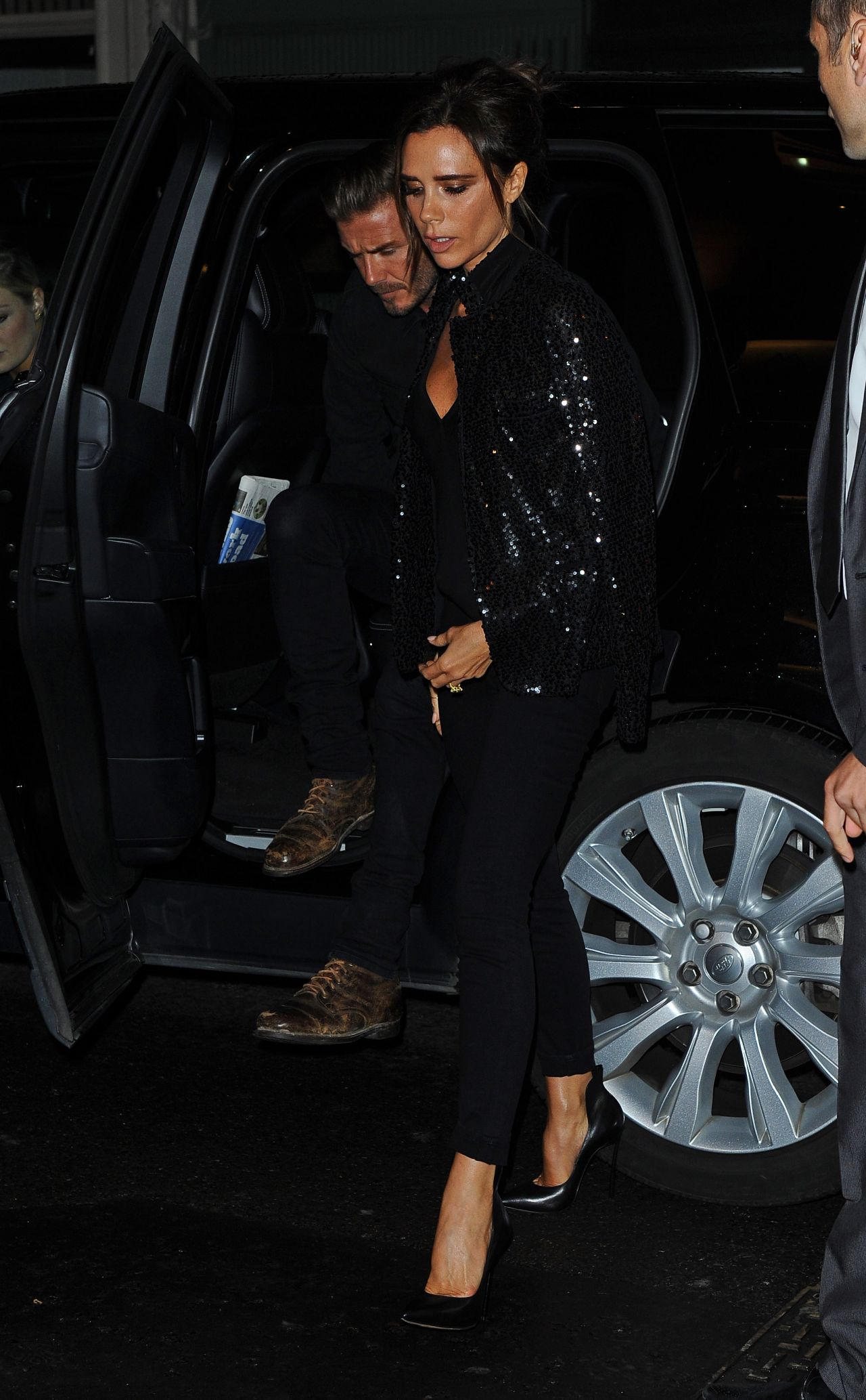 Victoria Beckham - Arriving at Her Shop for LFW Dinner Party, September