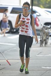 Victoria Justice in Leggings - Out in NYC, August 2015