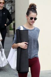 Alessandra Ambrosio - Leaving a Yoga Class in Brentwood, October 2015