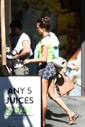 Alessandra Ambrosio - Leaving a Yoga Studio in Brentwood, October 2015