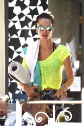 Alessandra Ambrosio - Leaving a Yoga Studio in Brentwood, October 2015
