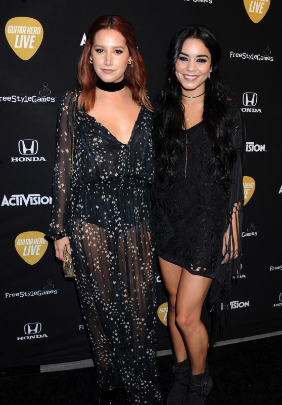 Ashley Tisdale and Vanessa Hudgens - 2015 Guitar Hero Live Launch Party