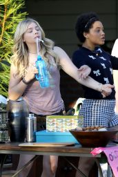 Chloe Moretz - Neighbors 2 Set in Los Angeles, October 2015