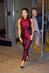 Demi Lovato - Leaving Her Hotel in New York City, October 2015