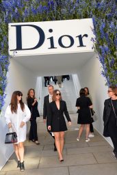 Emilia Clarke - Laving the Christian Dior Fashion Show at the Cour Carree du Louvre in Paris