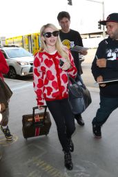 Emma Roberts at LAX Airport, October 2015