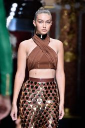 Gigi Hadid – Balmain Show at Paris Fashion Week – Womenswear S/S 2016