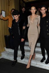 Gigi Hadid - Leaving Costes Bar in Paris, October 2015