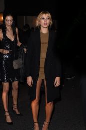 Hailey Baldwin Night Out Style - at Le Six Seven in Paris, October 2015