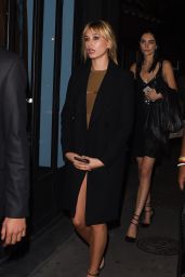Hailey Baldwin Night Out Style - at Le Six Seven in Paris, October 2015