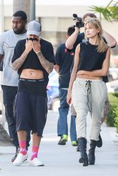 Hailey Baldwin - Out in Beverly Hills, October 2015