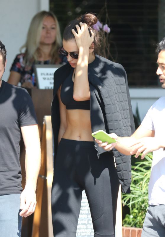 Irina Shayk - Having Lunch at Fred Segal in West Hollywood, October 2015