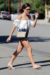 Jenna Dewan Tatum in Shorts - Out in Los Angeles, September 2015