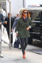 Jessica Alba Casual Style - Out in NYC, October 2015