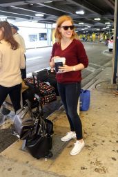 Jessica Chastain - Arrives at Miami International Airport, October 2015