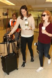 Jessica Chastain - Arrives at Miami International Airport, October 2015